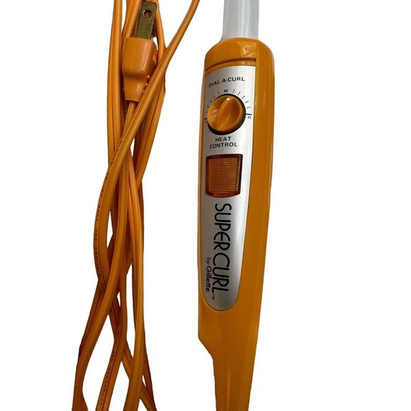 Vintage Super Curl Gillette Steam Styler Adjustable Heat Curling Iron Wand New - Picture 2 of 12